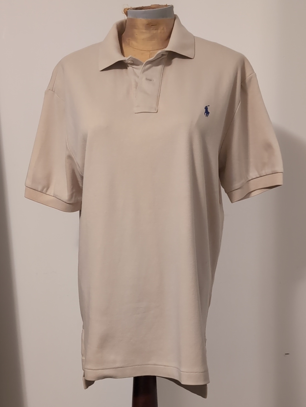 Polo by Ralph Lauren Beige Polo with Navy Pony